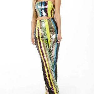 NWT Forever 21 sequin two piece set